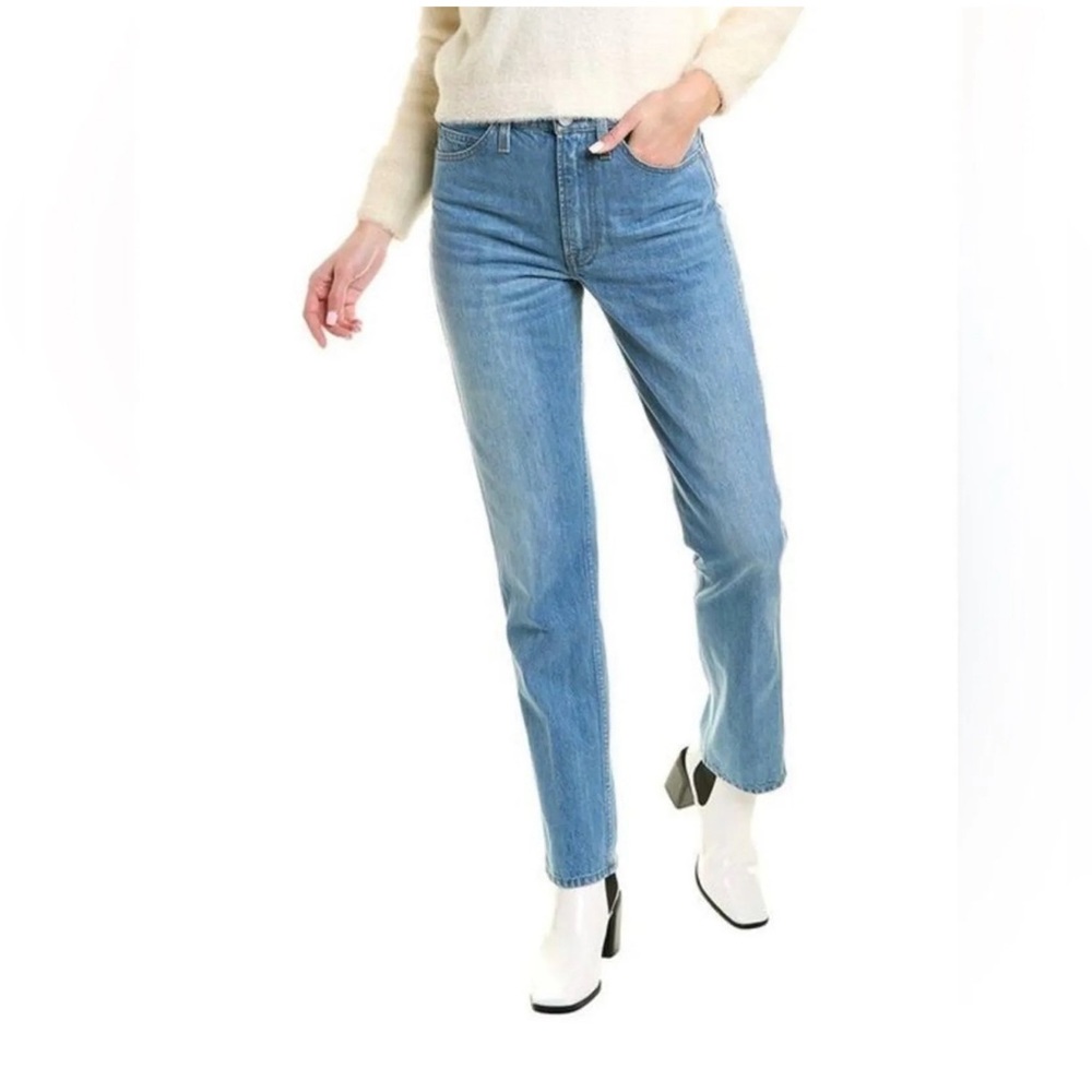 NWT Frame Denim Jeans Women Size 26 Blue True Straight Riverwalk Straight Leg - Picture 3 of 7